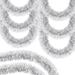 The Holiday Aisle® Faux Tinsel 6.1" Wreath in Gray/White | 5.1 H x 6.1 W x 9.1 D in | Wayfair 9639ACCC13FA4F3CBAB76FE75F2B1530