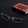 Montature per occhiali con montatura per occhiali senza montatura in metallo alla