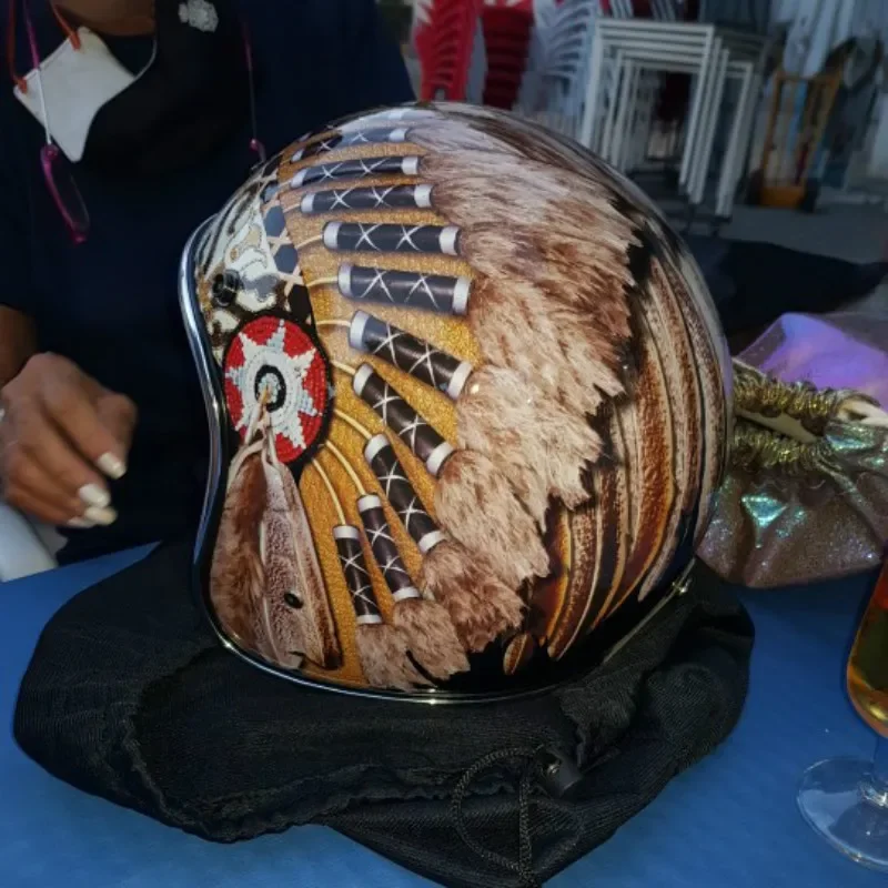 Schwarz Vintage Motorrad Helm Open Gesicht Dot Genehmigt Halb Retro Moto Casco Capacete Motociclistas S Bis XXL CE