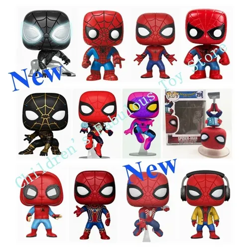 Funko Pop neue Spiderman alle Thema #911 #652 #913 #313 #265 #300 #574 Figuren Spielzeug Vinyl Puppe