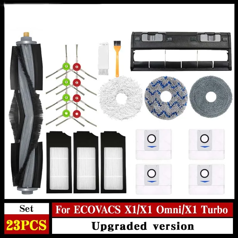Für Ecovacs Deebot T10 / X1 omni Zubehör staubbeutel HEPA-Filter Roboter Staubsauger mopp tuch hauptbürste Ersatz teile Image
