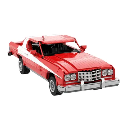 Moc Starsky & Amp Hutch Bausteine ord Gran Torino 1975 Starsky & Amp Hutch Ziegel Modell Lernspiel Image