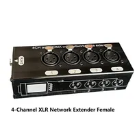 1 Paar 4-Kanal 3-poliges XLR-Audio und DMX über Netzwerk kabel Extender DMX512 Netzwerks ignal