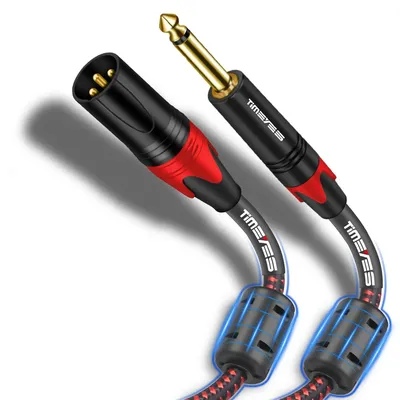 Xlr-Stecker auf 6,35mm Audio kabel xlr 3-poliger Stecker auf ts Stecker unausgeglichenes Mikrofon Image