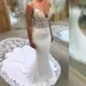 Eightale Sexy Backless Mermaid Brautkleider Liebsten Sehen Durch Spitze Brautkleid Kathedrale