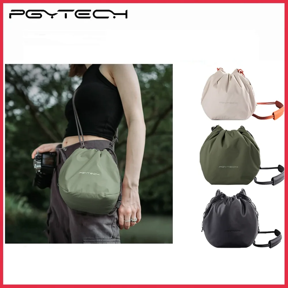PGYTECH Kordelzug Tasche OneGo Spiegellose Kamera Tasche Kamera Fall SLR Lagerung Objektiv Schulter Tasche Für Fujifilm Canon Sony Nikon Image