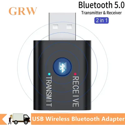 USB Bluetooth 5.0 Adapter 2-in-1 Bluetooth Sender Empfänger Audio Bluetooth Dongle Wireless USB Adapter für Computer Laptop Image