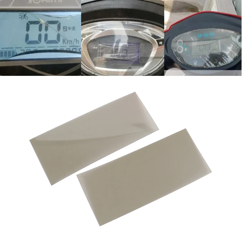 2 Stück LCD linear polarisierter Filter glänzende Polarisator folien polarisieren für LCD & Artwork Dashboard Display Film 87x41mm Image