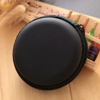Tragbare EVA Kopfhörer Lagerung Fall Durchführung Harte Tasche Box Fall Für Kopfhörer Kopfhörer Zubehör Ohrhörer Speicher Karte USB Kabel Image