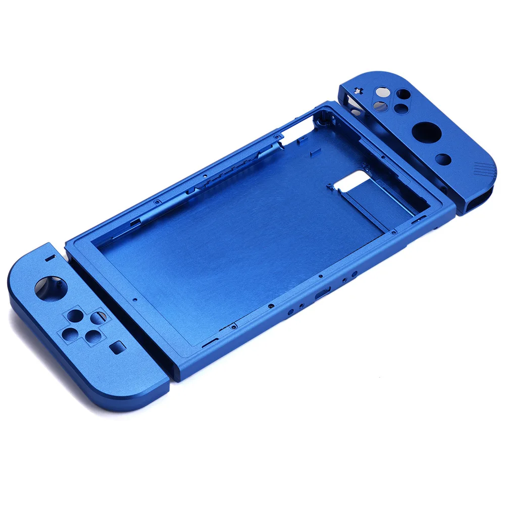 Für Nintendo Switch Aluminium legierung Ersatz Rück platte Joy Con Gehäuse Shell Cover für ns Metall Shell Cover Image