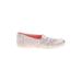 TOMS Flats: Pink Color Block Shoes - Kids Girl's Size 1 1/2