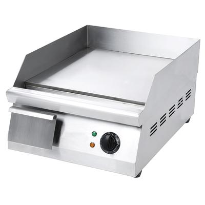 MoTak FG16 16" Electric Commercial Griddle w/ Thermostatic Controls - 3/8" Steel Plate, 120v, Single, Stainless Steel