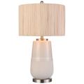 Babcock 27" High 1-Light Table Lamp - White Glaze - Includes LED Bulb