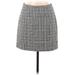 H&M Casual Skirt: Gray Print Bottoms - Women's Size 8