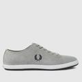 Fred Perry kingston suede trainers in light grey