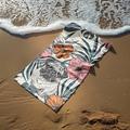 serviette de plage anti-sable couverture souple carlin tropical grande serviette à motif imprimé 3d serviette de bain drap de plage couverture classique 100% microfibre couvertures confortables