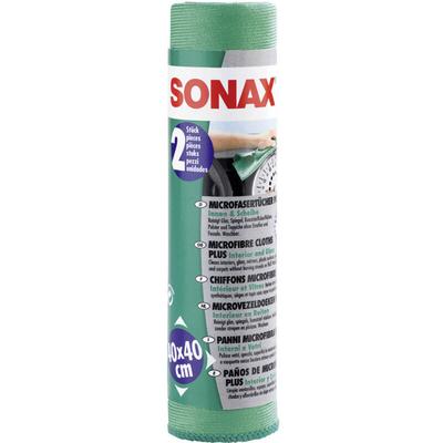 416541 plus Innen & Scheibe Microfasertuch 2 St. (l x b) 40 cm x 40 cm - Sonax