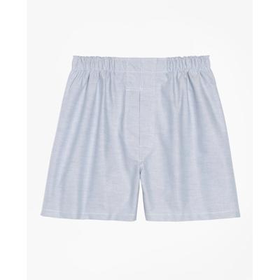 Brooks Brothers Men's Cotton Oxford Boxers | Blue | Size 42
