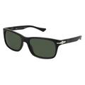 Persol 0PO3048S Herren-Sonnenbrille Vollrand Eckig Acetat-Gestell, schwarz