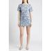 X Liberty London Heidi Rose Print Drop Waist Minidress