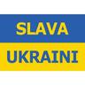 BANDIERA UCRAINA SLAVA UKRAINI 150x90cm - BANDIERA UCRAINA NO ALLA GUERRA 90 x 150 cm - AZ FLAG