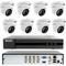 Kit Videosorveglianza Ahd Hikvision 8 Telecamere 4mp Dome