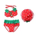 Maillot de bain à volants pour bébés filles ananas bikini écharpe spa enfants enfants short