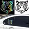 G217 20*20CM tête de tigre puissante personnalité style voiture autocollant Automobiles motos