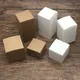 Boîte en carton en papier kraft pour l'emballage boîtes d'emballage noires bricolage petites