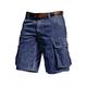 Men's Cargo Shorts Shorts Corduroy Shorts Multi Pocket Plain Wearable Short Casual Daily Holiday Cotton Blend Fashion Classic Black Blue