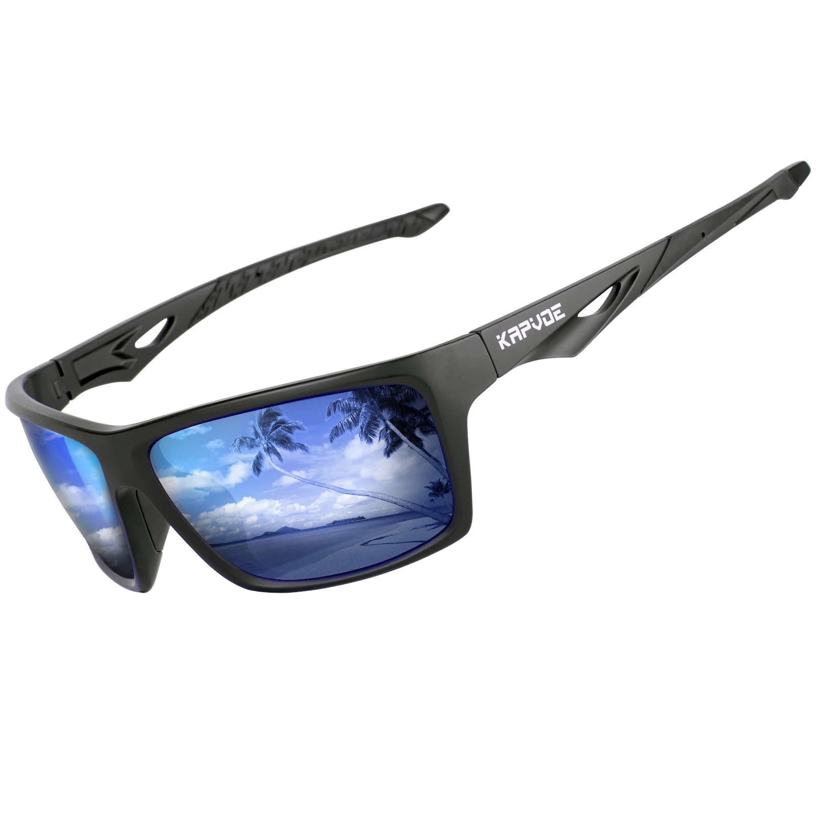 Kapvoe hommes lunettes polarisées Sport lunettes de soleil vélo lunettes de course femmes lunettes de pêche Camping randonnée route conduite lunettes