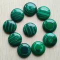 Perles Cabochon Rondes en Pierre de Malachite Accessoires pour la Fabrication de Bijoux 25mm