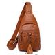 Women's Crossbody Bag Shoulder Bag Chest Bag PU Leather Outdoor Daily Tassel Zipper Large Capacity Waterproof Lightweight Solid Color Wine Black Brown