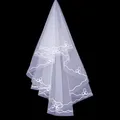 Voile Court pour Patients de Mariage Blanc Ivoire Une Couche 1.2m Mode Simple Mariée Sans