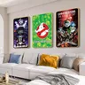 Movie G-Ghostbusters Posters Classic Movie Posters White-Paper Sticker DIY Room Bar Art Wall