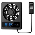 Ventilateur Intelligent pour Enclos de Reptiles avec Affichage LED Vent de Bain à Faible Bruit