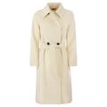 Belted Long-sleeved Coat - Natural - Max Mara Studio Coats