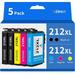 212 XL 212XL Ink Cartridges for Epson Printer Remanufactured Replacement for Epson 212 212XL Ink Combo Pack Work