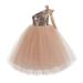 Ekidsbridal One-Shoulder Sequins Tutu Junior Flower Girl Dress Pageant Gown 182 4