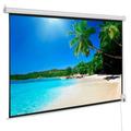 92 16:9 80 x 45 Viewing Area Motorized Projector Screen with Remote Control Matte White