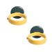 Plastic Wall Mounted Hair Dryer Holder with Suction Cup for Beauty Salon and Home Use Yellow 2 pcs