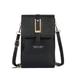 XMMSWDLA Anti-Theft Leather Bag Small Crossbody Cell Phone Purse for Women with Touchscreen Phone Wallet Women Touchscreen Phone Bags Makeup Bag