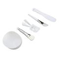 Face Mask Mixing Bowl Set 5pcs DIY Facial Mask Mixing Tool Kit with Mask Bowl Mask Brushes Scraper and Measuring Cup Spoon