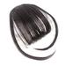 Bangs Hair Clip in Bangs Wispy Bangs with Temples Hairpieces for Women Clip on Air Bangs Flat Neat Bangs Hair Extension for Daily Wear (Deep Brown)