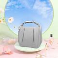 Dopebox Portable Cosmetic Bag Women/Men Hanging Cosmetic Organizer Makeup Bag Gifts for Her Water Resistant Makeup Bag for Accessories Toiletries Cute Make Up Cosmetic Travel Bag (Gray)