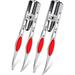 2 Pieces Tweezers with LED Light Hair Removal Lighted Tweezers Makeup Tweezers with Light for Women Precision Eyebrow Hair Removal Tweezers Stainless Steel Tweezers (Red)