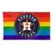 WinCraft Houston Astros 3' x 5' Single-Sided Deluxe Team Pride Flag