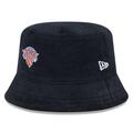 Men's New Era Black York Knicks Court Sport Terry Bucket Hat
