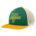 Men's Fanatics Branded Kelly Green/Gold Oakland Athletics Cooperstown Collection Talley Foam Trucker Snapback Hat