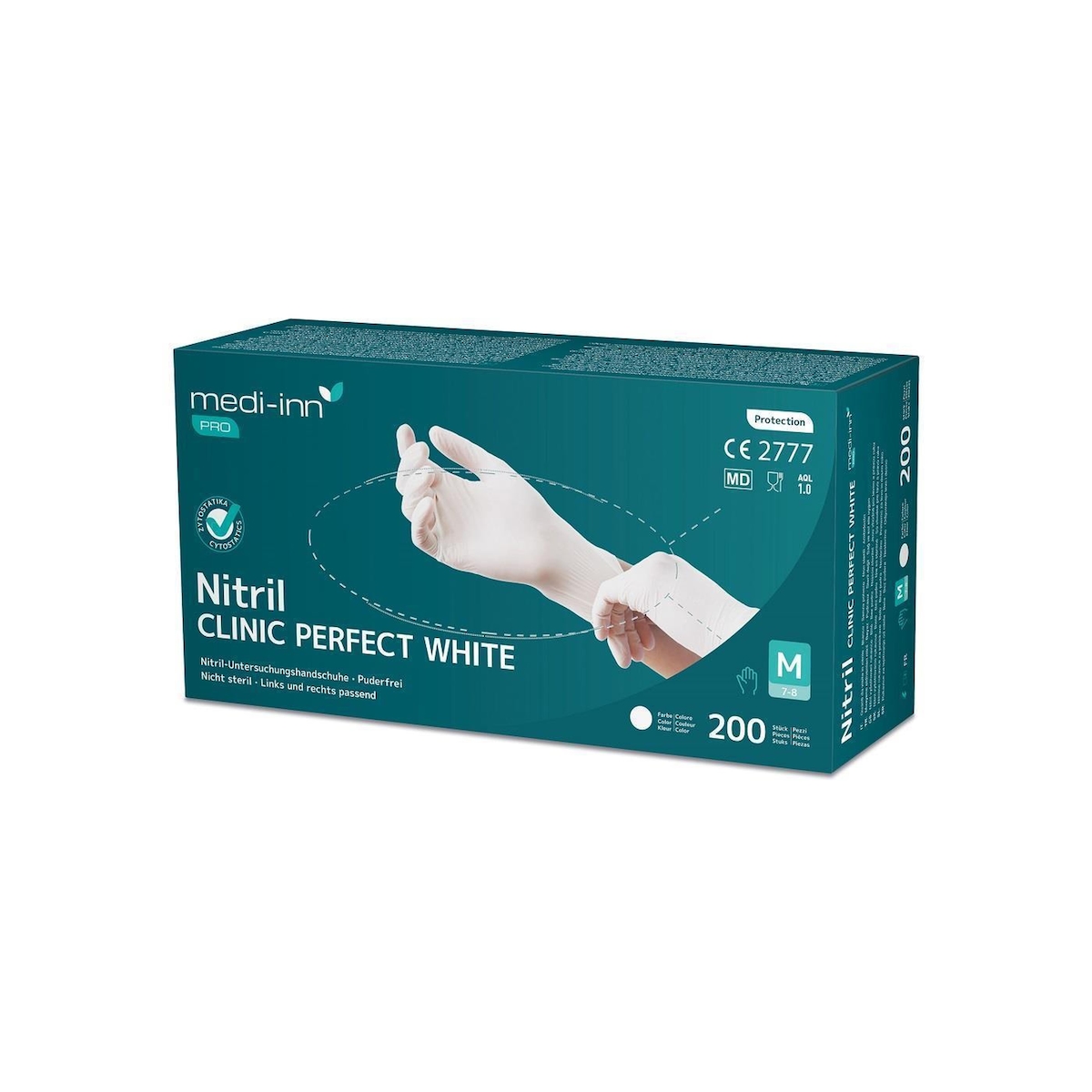 BodyProducts Medi-Inn Pro Clinic Perfect White - Gr. XL - puderfrei - 2000 Einmalhandschuhe Image